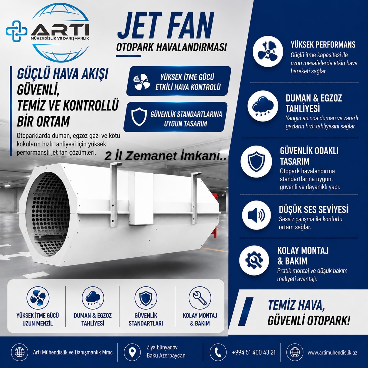 Cet Fan (Otopark Havalandırma Ventilyatoru)